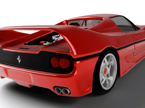 Ferrari F50 Rigged 3Dモデル