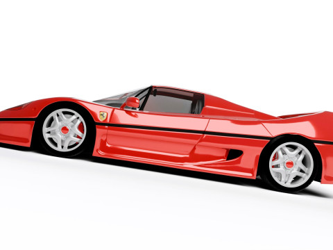 Ferrari F50 Rigged 3Dモデル