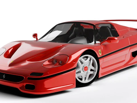 Ferrari F50 Rigged 3D Model