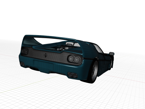 Ferrari F50 Rigged 3Dモデル