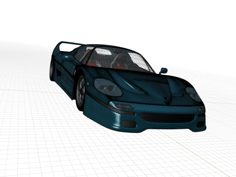 Ferrari F50 Rigged 3Dモデル