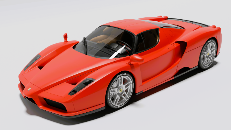 Ferrai Enzo 3D Model .c4d .max .obj .3ds .fbx .stl .blend 