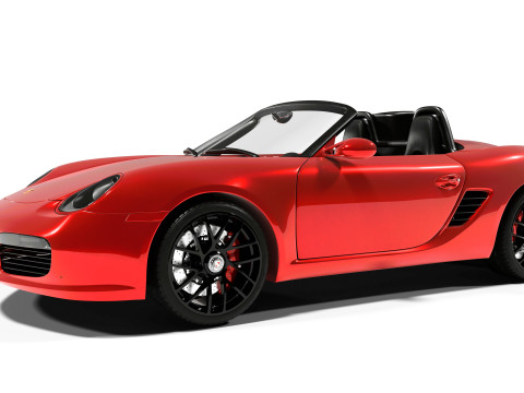 Porsche Boxter 3D 模型