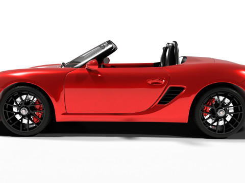 Porsche Boxter 3D 模型