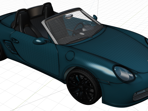 Porsche Boxter 3D 模型