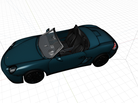 Porsche Boxter 3D 模型
