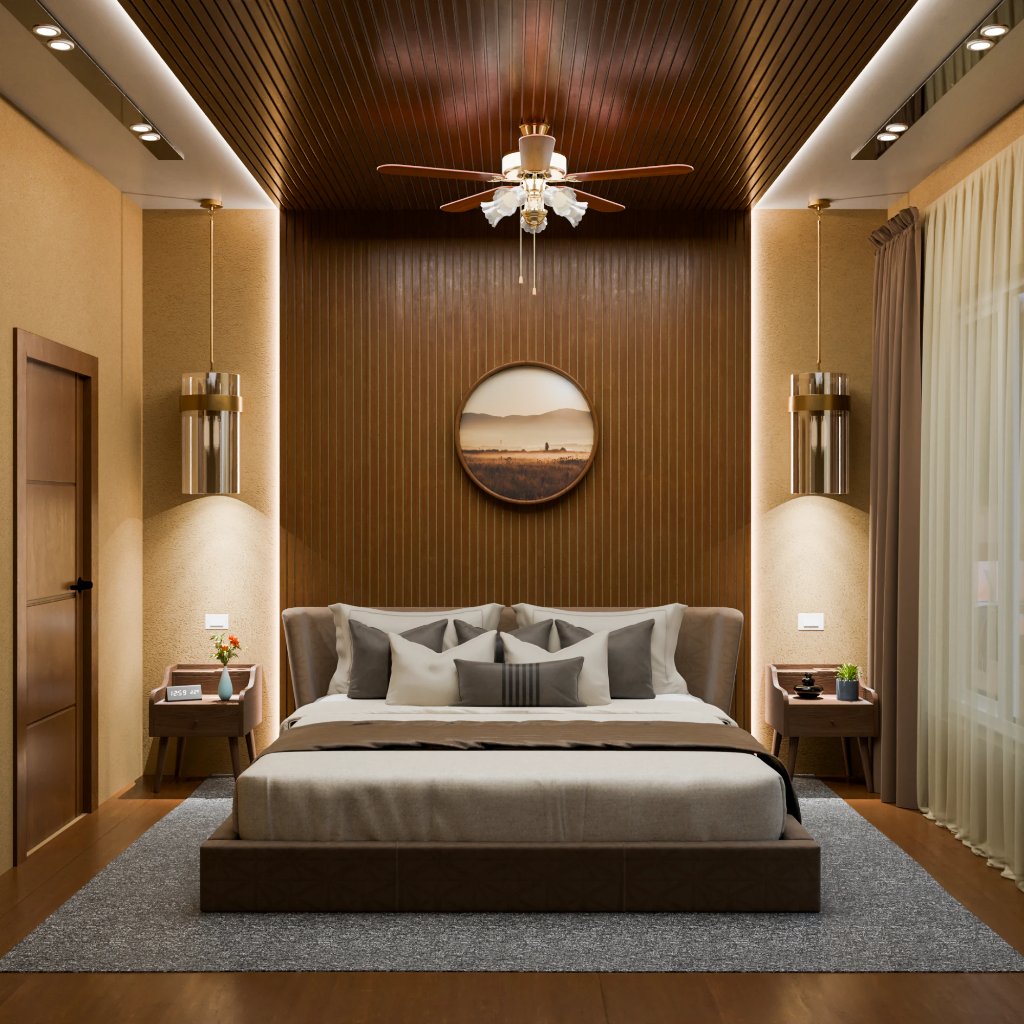 Bedroom Interior 3D Model .c4d .max .obj .3ds .fbx .stl .blend 