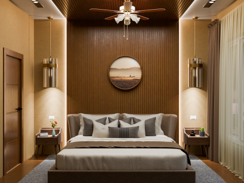 Bedroom Interior 3D-Modell