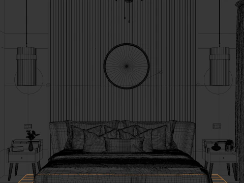 Bedroom Interior 3D Model