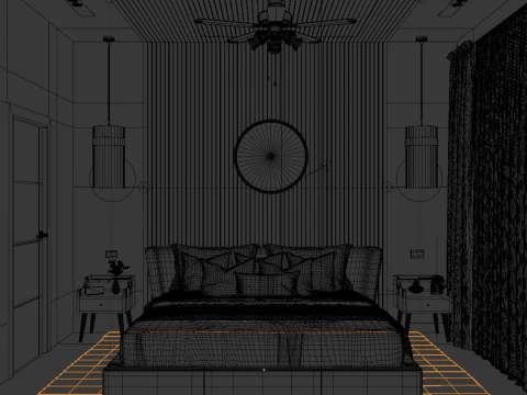 Bedroom Interior 3D Model