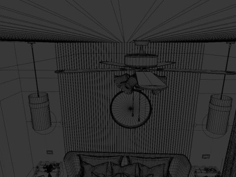 Bedroom Interior 3D Model