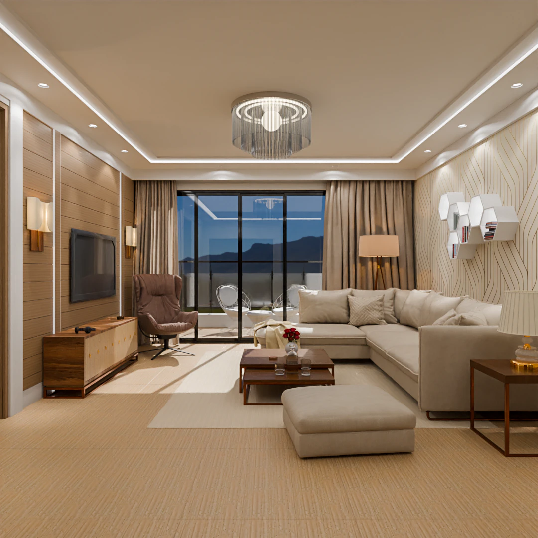Modern Living Room Interior 3D Model .c4d .max .obj .3ds .fbx .stl .blend 