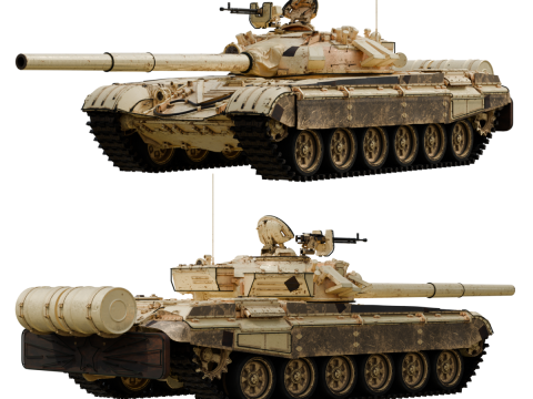 T-72A TANK 3D Model