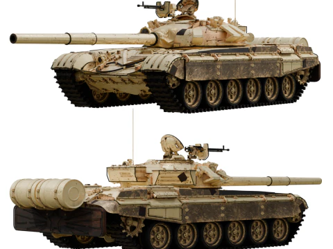 SERBATOIO T-72A Modello 3D