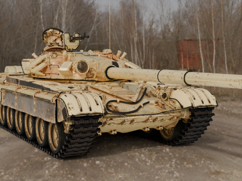 T-72A TANK 3D Model
