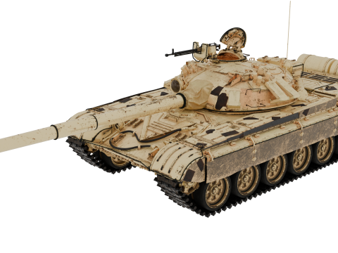T-72A TANK 3D Model