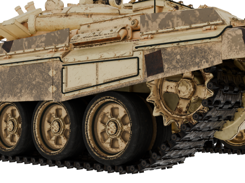 T-72A TANK 3D Model