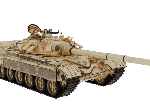 T-72A TANK 3D Model