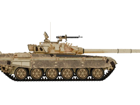 T-72A戦車 3Dモデル