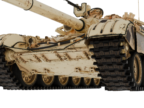 T-72A TANK 3D Model