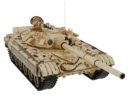 T-72A TANK 3D Model