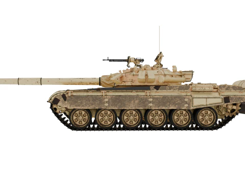 T-72A戦車 3Dモデル