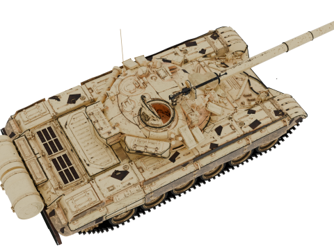 T-72A TANK 3D Model