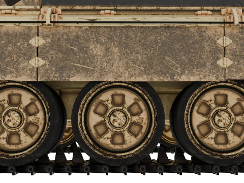 T-72A戦車 3Dモデル