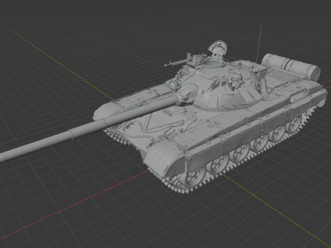 T-72A戦車 3Dモデル