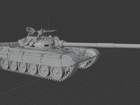 T-72A TANK 3D Model