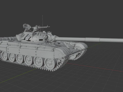 T-72A戦車 3Dモデル