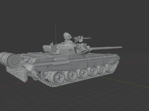 T-72A戦車 3Dモデル