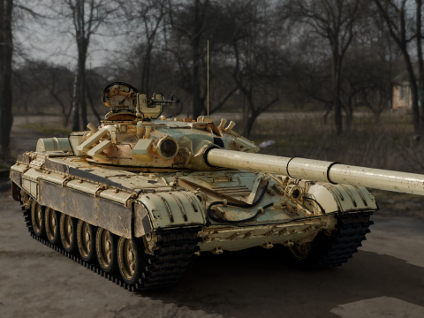 T-72A TANK 3D Model