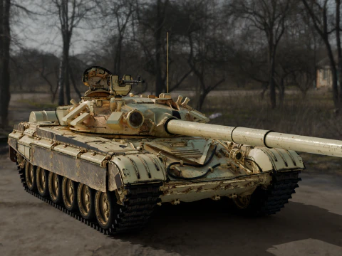 T-72A戦車 3Dモデル