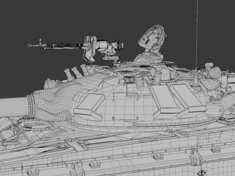 T-72A TANK 3D Model