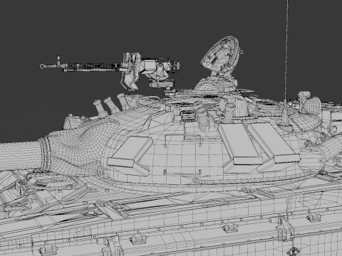 T-72A戦車 3Dモデル
