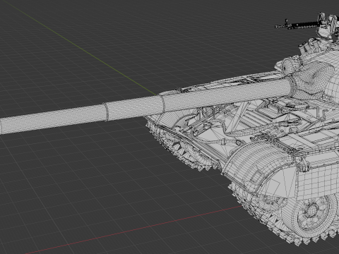 T-72A TANK 3D Model