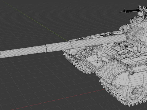 T-72A戦車 3Dモデル