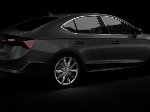 Skoda Octavia Car 3D Model