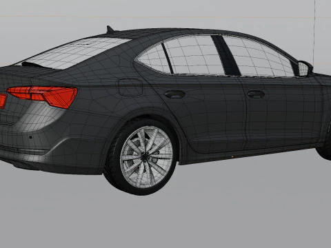 Skoda Octavia Car 3D Model