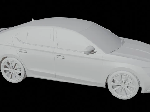Skoda Octavia Car 3D Model