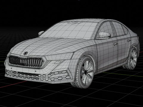 Skoda Octavia Car 3D Model