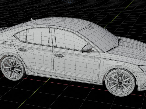 Skoda Octavia Car Modèle 3D