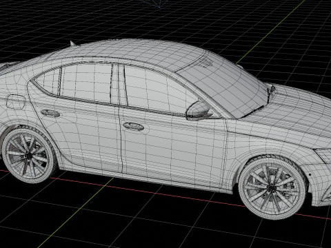 Skoda Octavia Car 3D Model