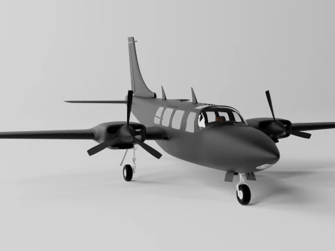 Piper Aerostar Aircraft 3D Model