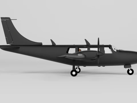 Piper Aerostar Aircraft 3D Model