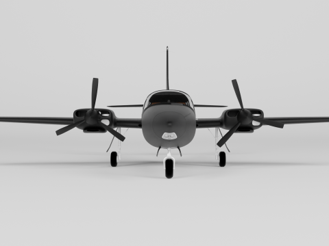 Piper Aerostar Aircraft Modèle 3D