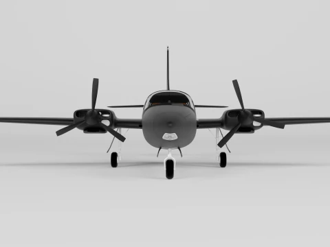 Piper Aerostar Aircraft 3D Model