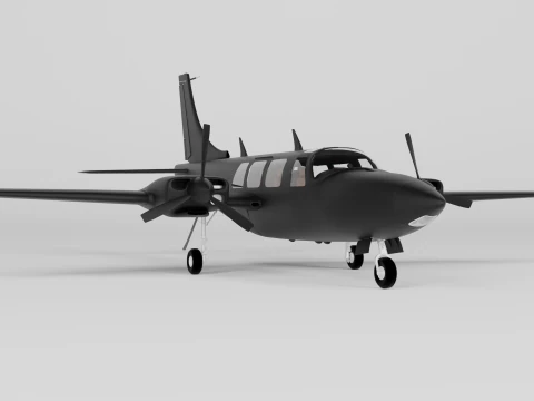 Piper Aerostar Aircraft 3D Model