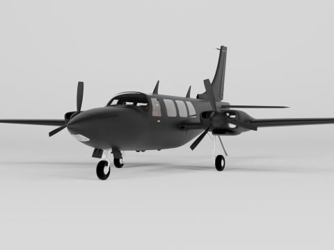 Piper Aerostar Aircraft Modèle 3D